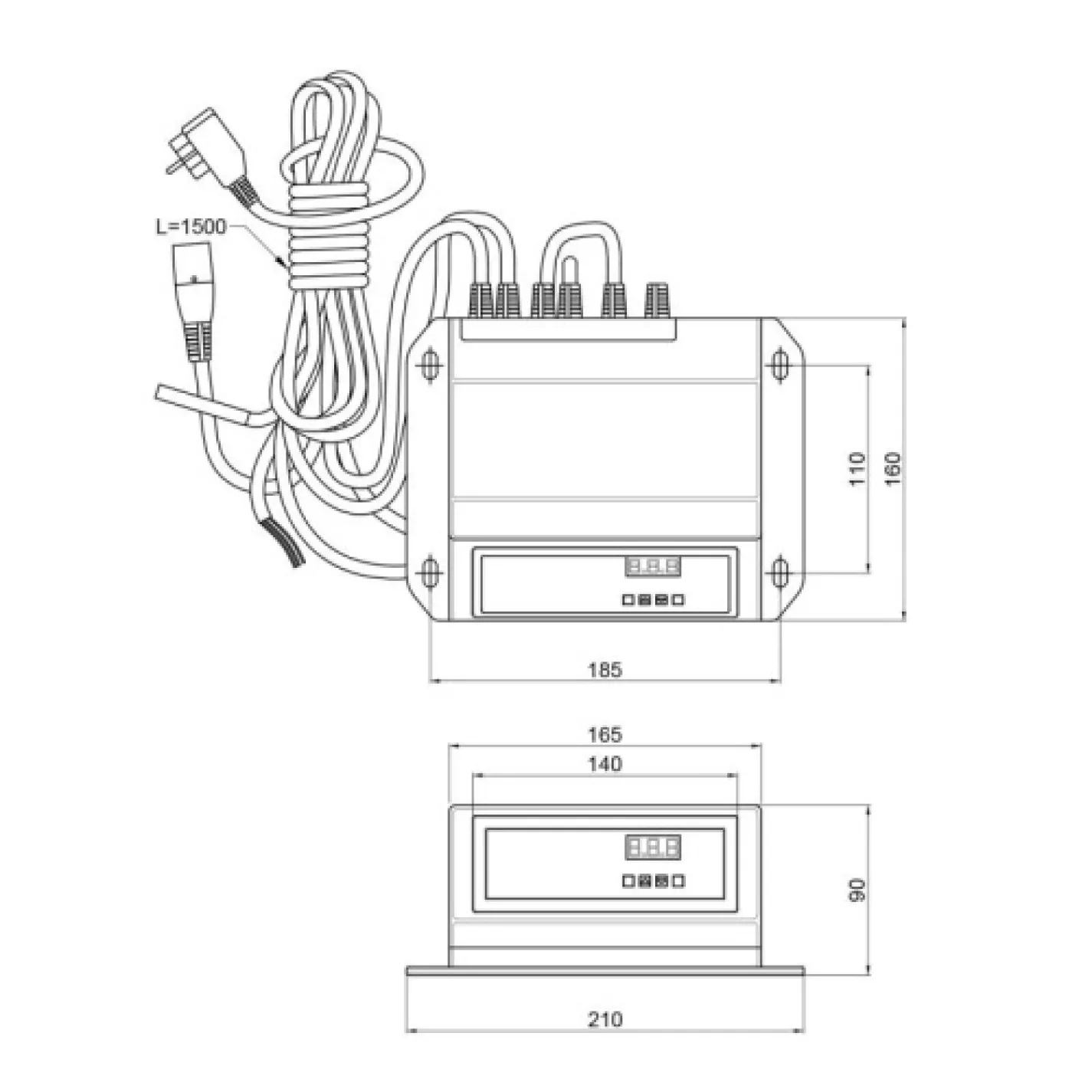 Контролер Thermo Alliance TA71 для керування 3D/4D клапаном, насосом ЦО - Фото 1